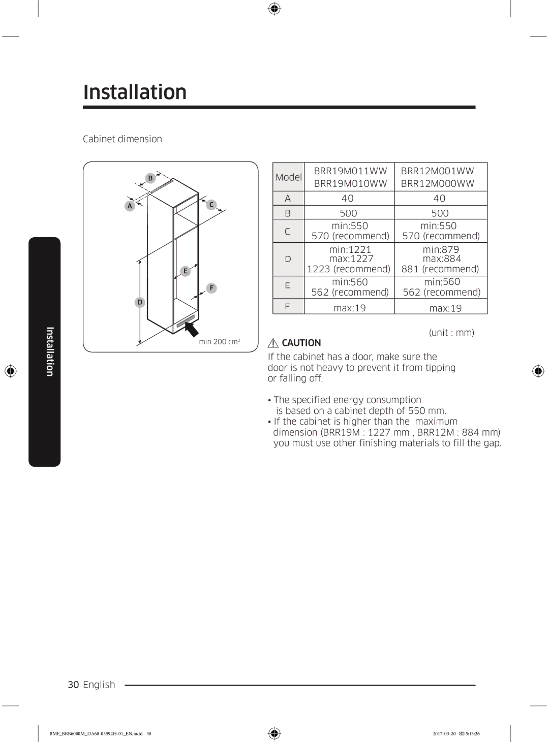 Samsung BRR12M000WW/EG, BRR19M010WW/EG, BRR19M011WW/EG, BRR12M001WW/EG manual LvEdvhgRqDFdelqhwGhswkRiPp 