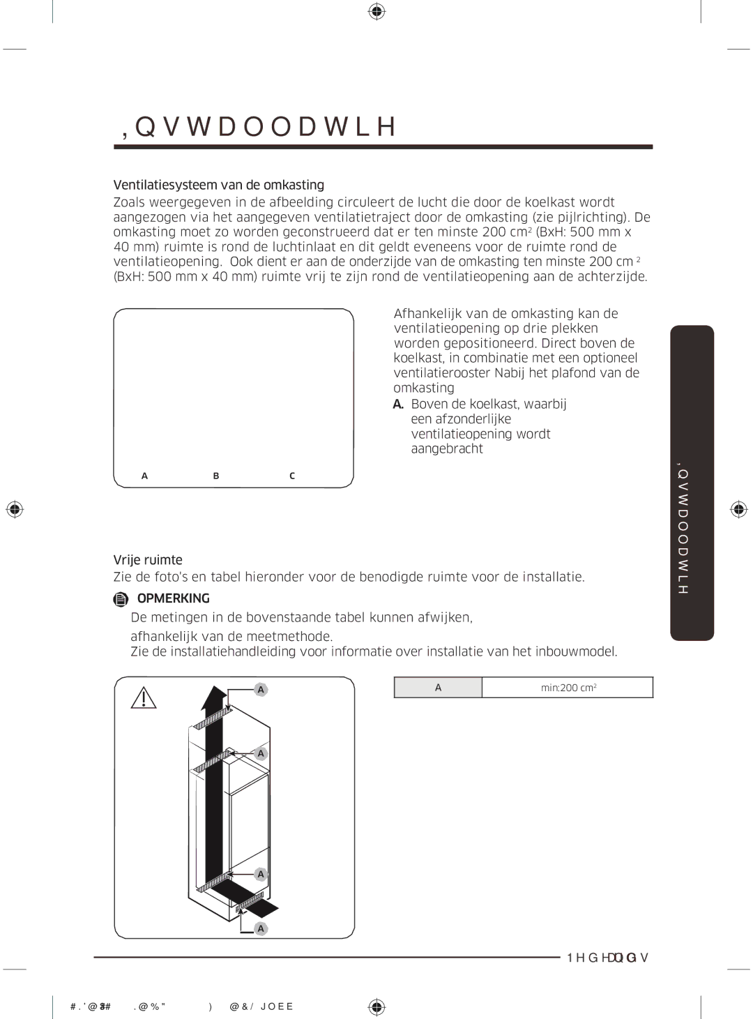 Samsung BRR12M001WW/EG, BRR19M010WW/EG, BRR19M011WW/EG, BRR12M000WW/EG manual 1HGHUODQGV  