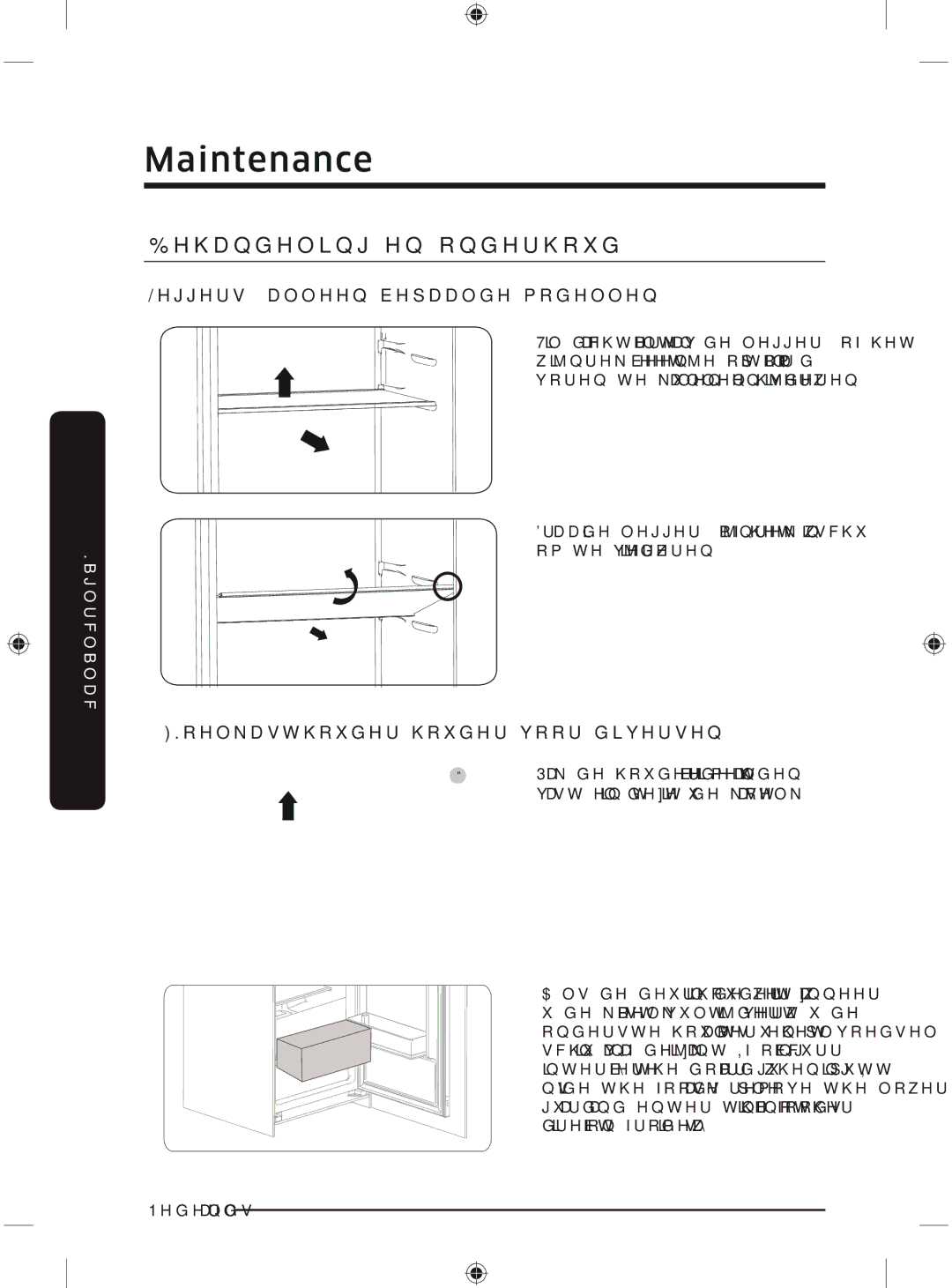 Samsung BRR19M011WW/EG, BRR19M010WW/EG, BRR12M001WW/EG, BRR12M000WW/EG manual Maintenance 