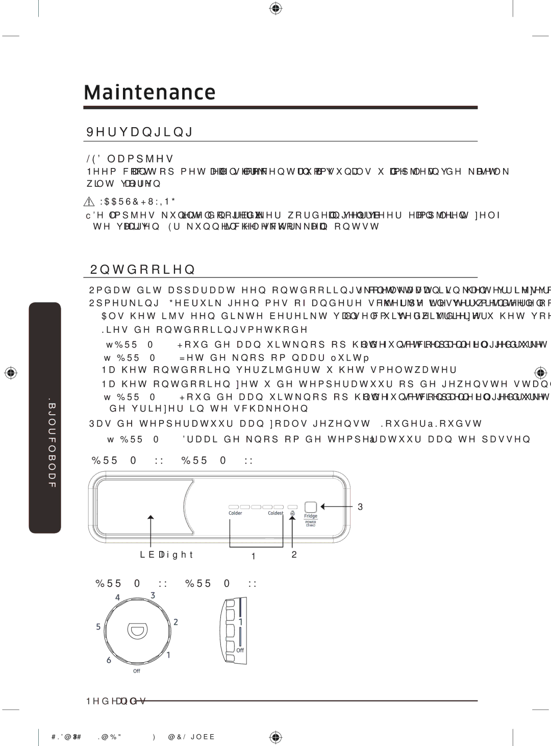 Samsung BRR12M000WW/EG, BRR19M010WW/EG manual ZlowYhuydqjhq, WhYhuydqjhqUNxqqhqHohnwulvfkhVfkrnnhqRqwvwddq 