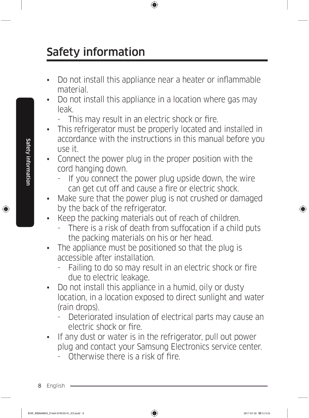 Samsung BRR19M011WW/EG, BRR19M010WW/EG, BRR12M001WW/EG, BRR12M000WW/EG manual  English 