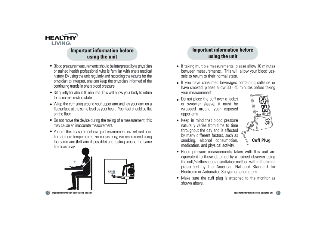 Samsung BSP-4007 owner manual Important information before Using the unit 