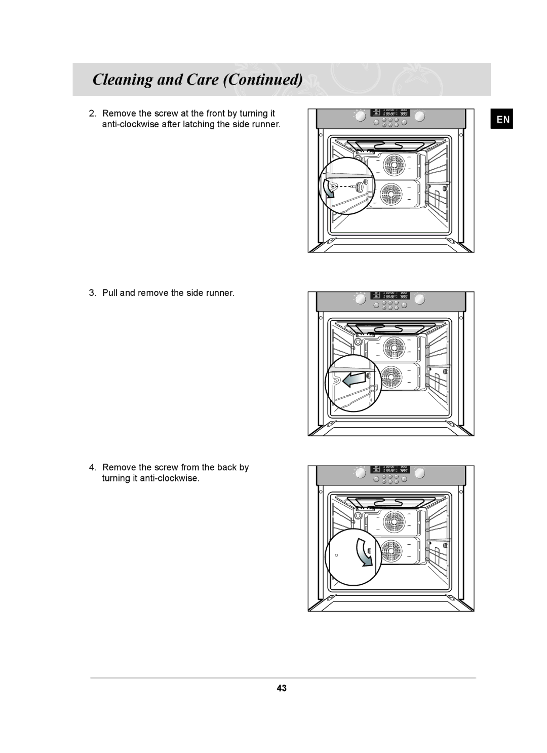 Samsung BT62CDBST, BT62CDBFST owner manual Cleaning and Care 