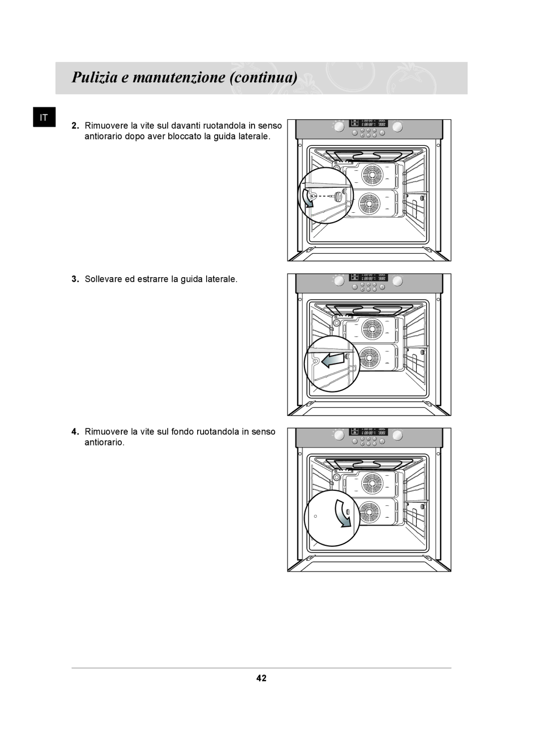 Samsung BT62CDBSTL/XET manual Pulizia e manutenzione continua 