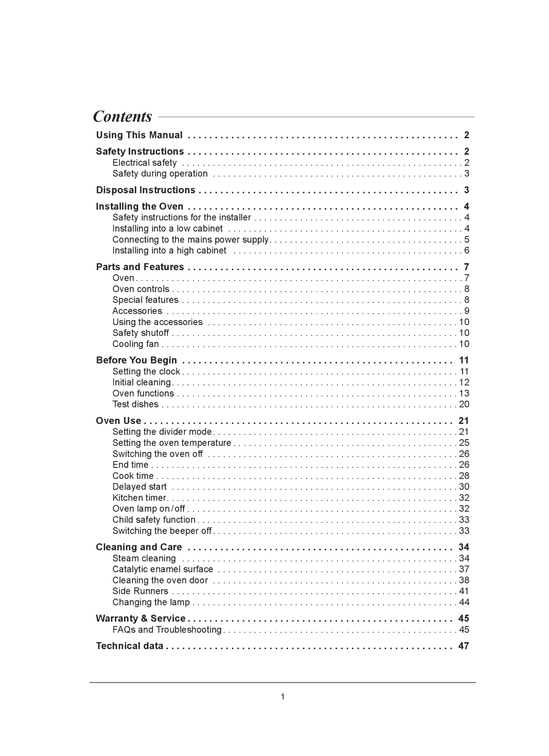 Samsung BT62CDBSTL/XET manual Contents 