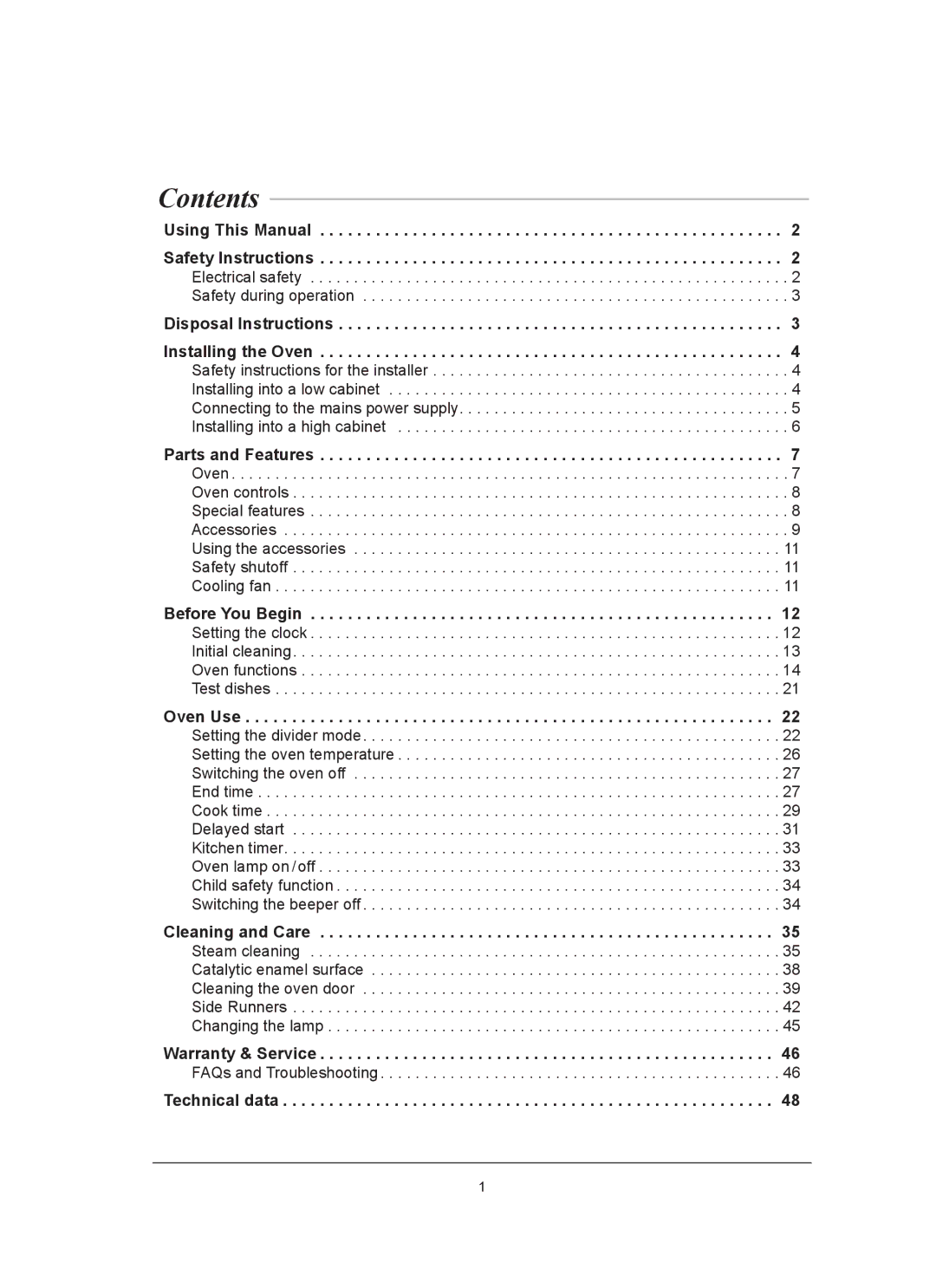 Samsung BT62CDBST/XEE manual Contents 