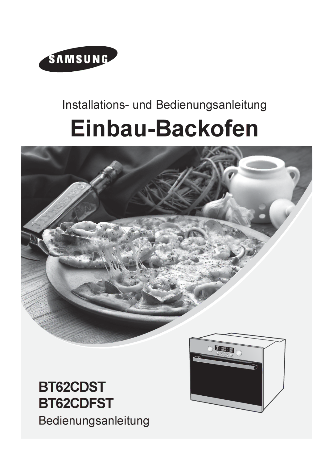 Samsung BT62CDST/XEG manual Einbau-Backofen 