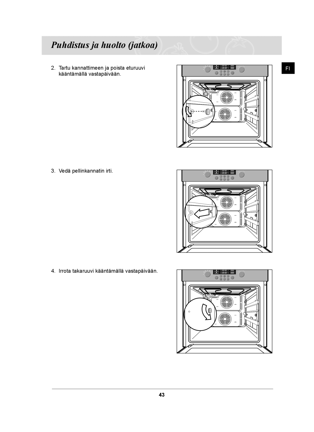 Samsung BT62TDBST/XEE manual Puhdistus ja huolto jatkoa 