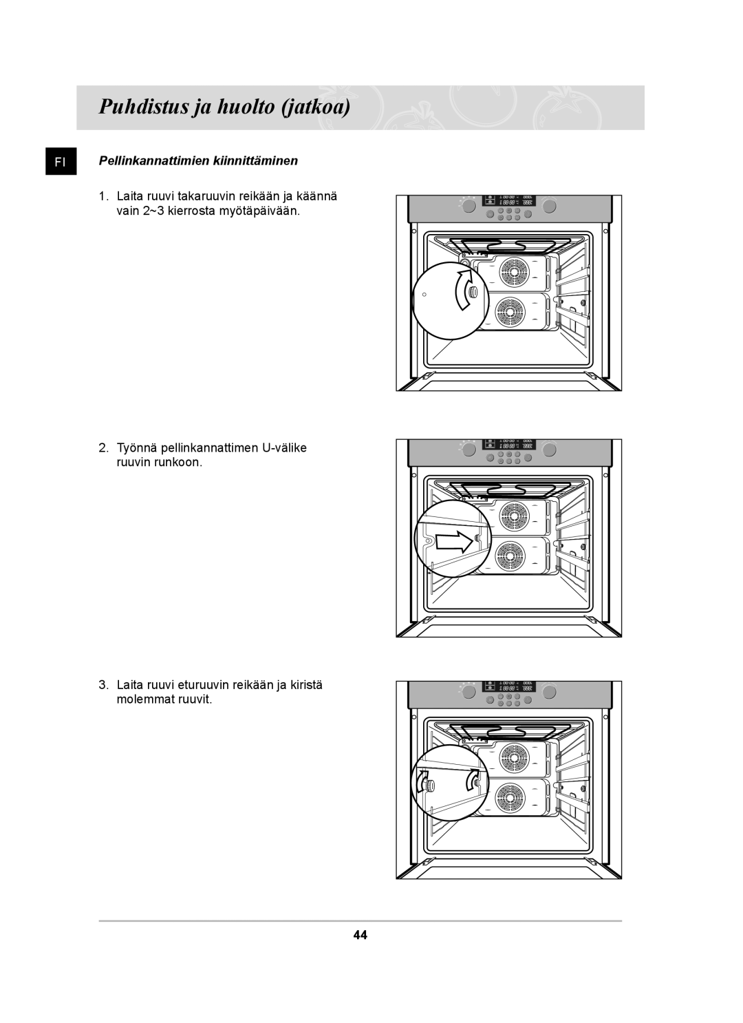 Samsung BT62TDBST/XEE manual Puhdistus ja huolto jatkoa 