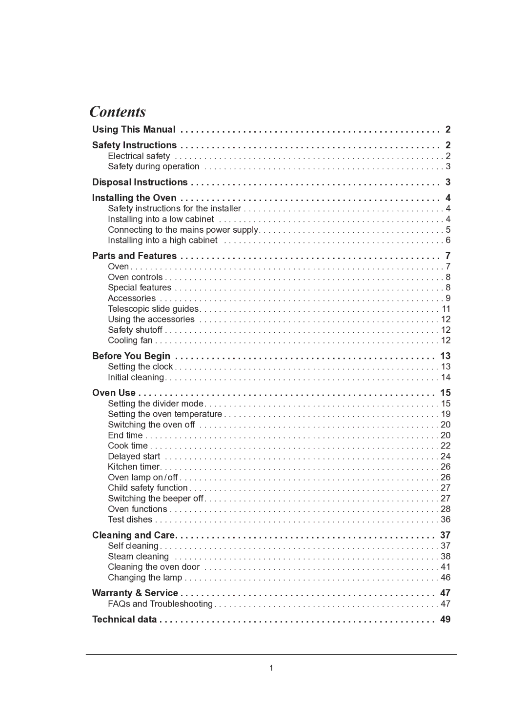 Samsung BT62TQBPST/XEE manual Contents 