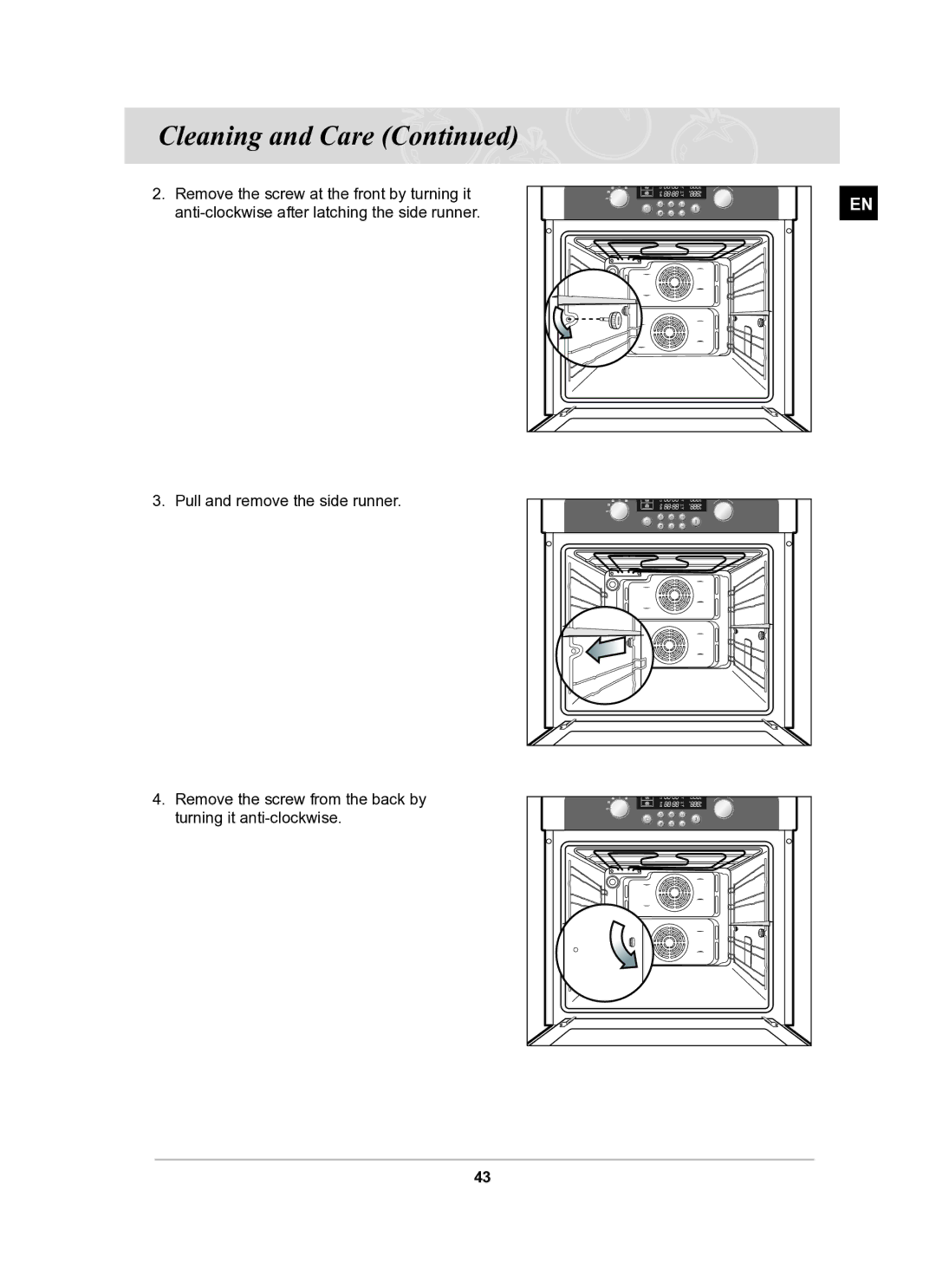 Samsung BT63CDAL/BOL manual Cleaning and Care 