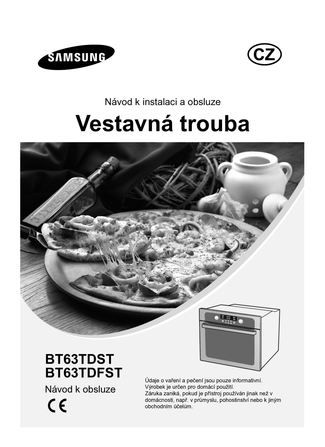 Samsung BT63TDFST/XEH manual Vestavná trouba 