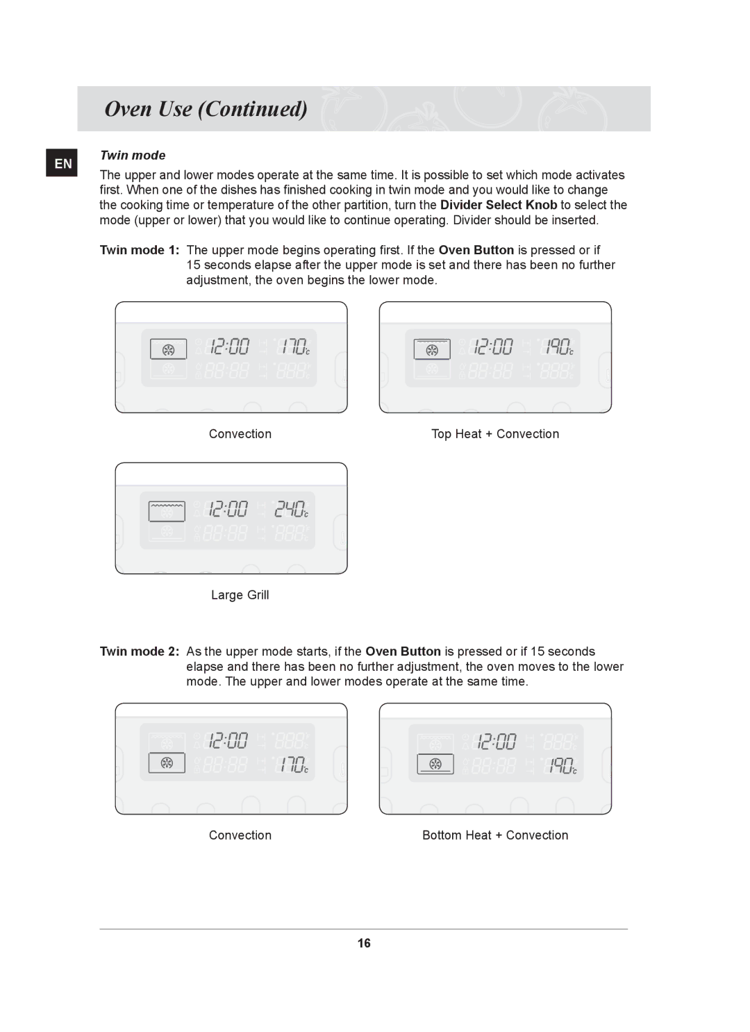 Samsung BT65CDST/BOL, BT65CDST/FAL manual Twin mode 