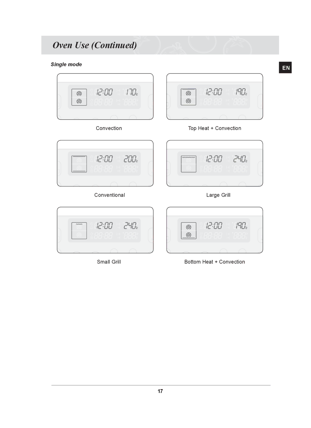 Samsung BT65CDST/FAL, BT65CDST/BOL manual Single mode 