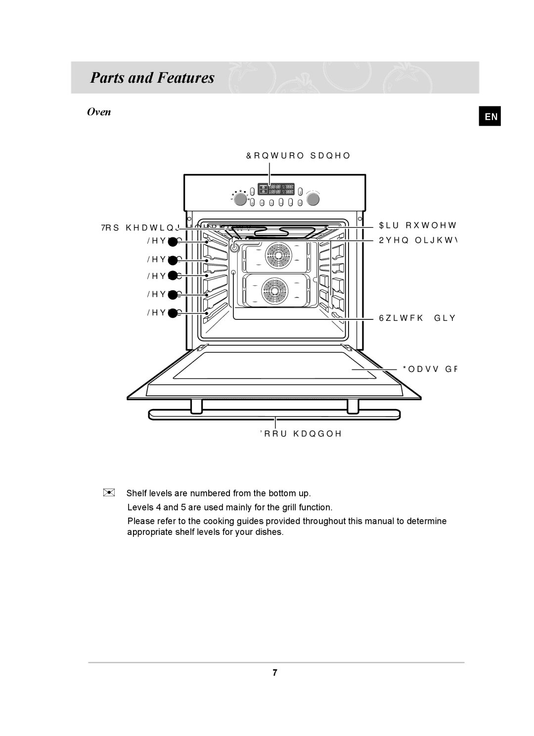 Samsung BT65FQBFST/XEE manual Parts and Features, Oven 