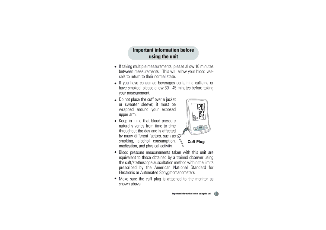 Samsung BVM-1007 owner manual Important information before using the unit 