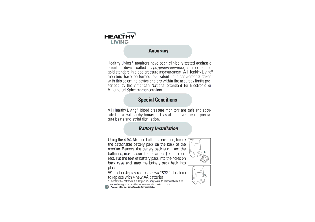 Samsung BVM-1007 owner manual Accuracy, Special Conditions 