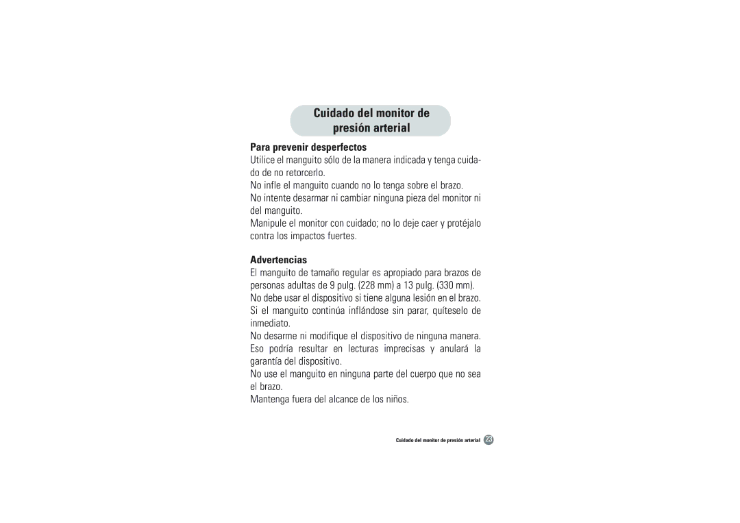 Samsung BVM-1007 owner manual Para prevenir desperfectos, Advertencias 