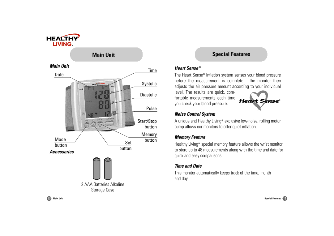 Samsung BW-325S owner manual Main Unit Special Features 