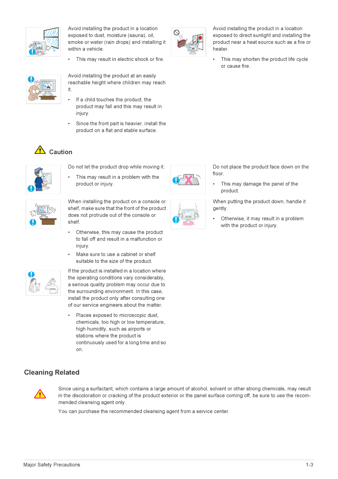 Samsung BX2231, BX2331, BX2431, BX2031N, BX1931N user manual Cleaning Related 