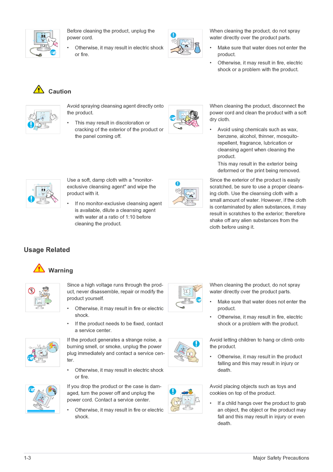 Samsung BX2035, BX2335, BX2235 user manual Usage Related 