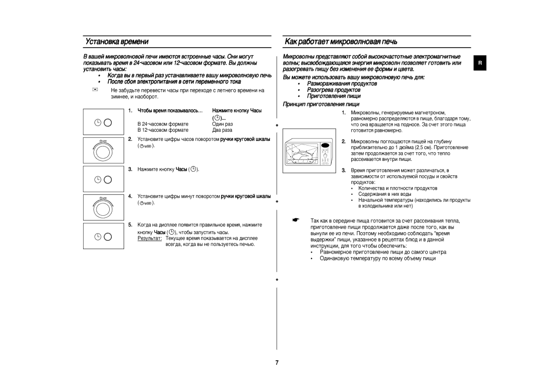 Samsung C100R-5U/BWT, C100R-5SL/BWT Ìòú‡Ìó‚Í‡ ‚Âïâìë, ‡Í ‡·ÓÚ‡ÂÚ ÏËÍÓ‚ÓÎÌÓ‚‡ﬂ ÔÂ˜¸, ÓÚÓ·˚ ‚ÂÏﬂ ÔÓÍ‡Á˚‚‡ÎÓÒ¸…, Ó‰Ûíúó‚ 