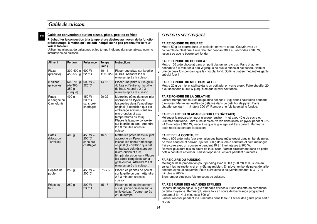 Samsung C100/XEF manual Conseils Specifiques 