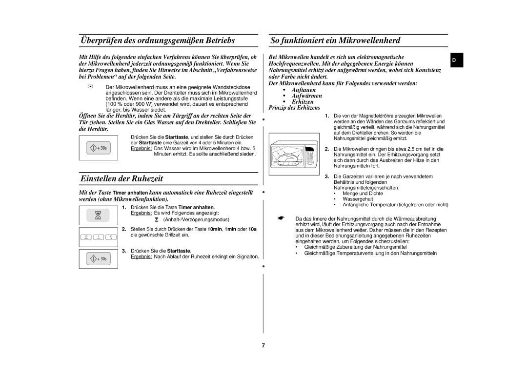 Samsung C106-5/XEG, C106/XEG manual Einstellen der Ruhezeit 