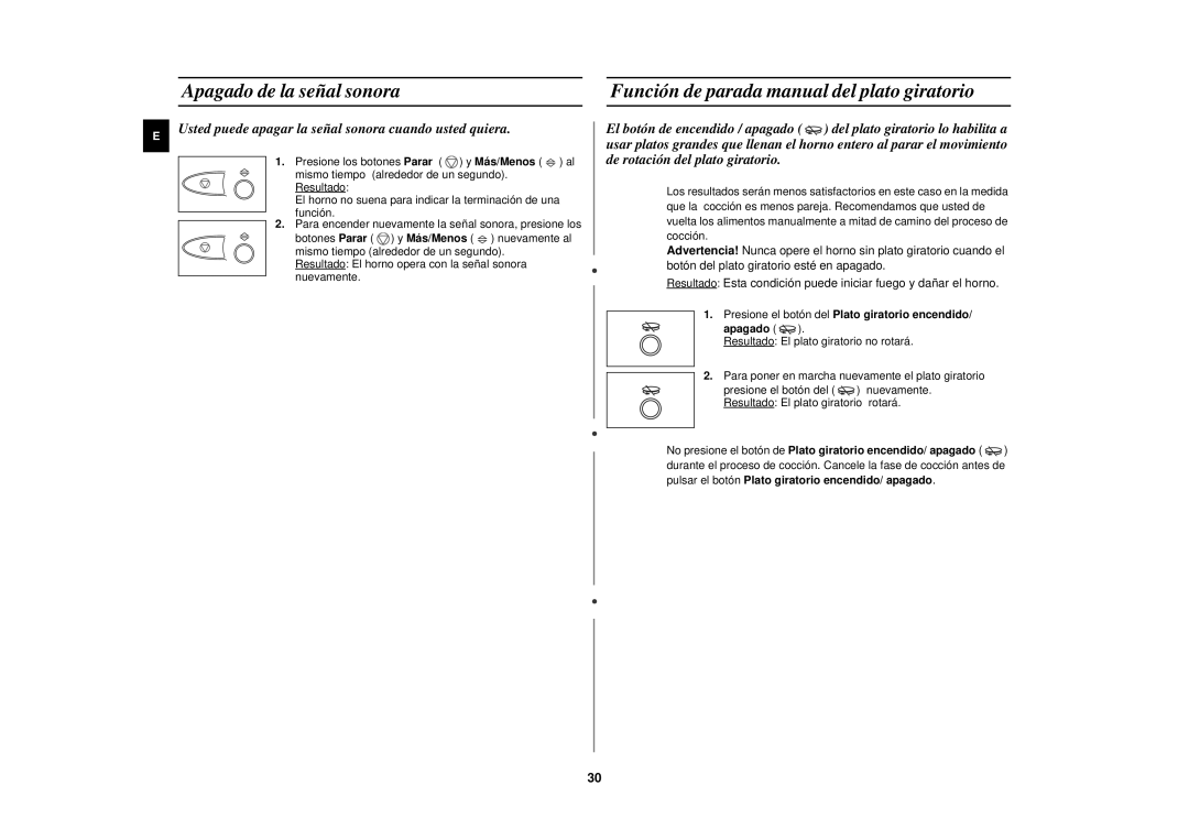 Samsung C139STF/XEC manual Usted puede apagar la señal sonora cuando usted quiera 