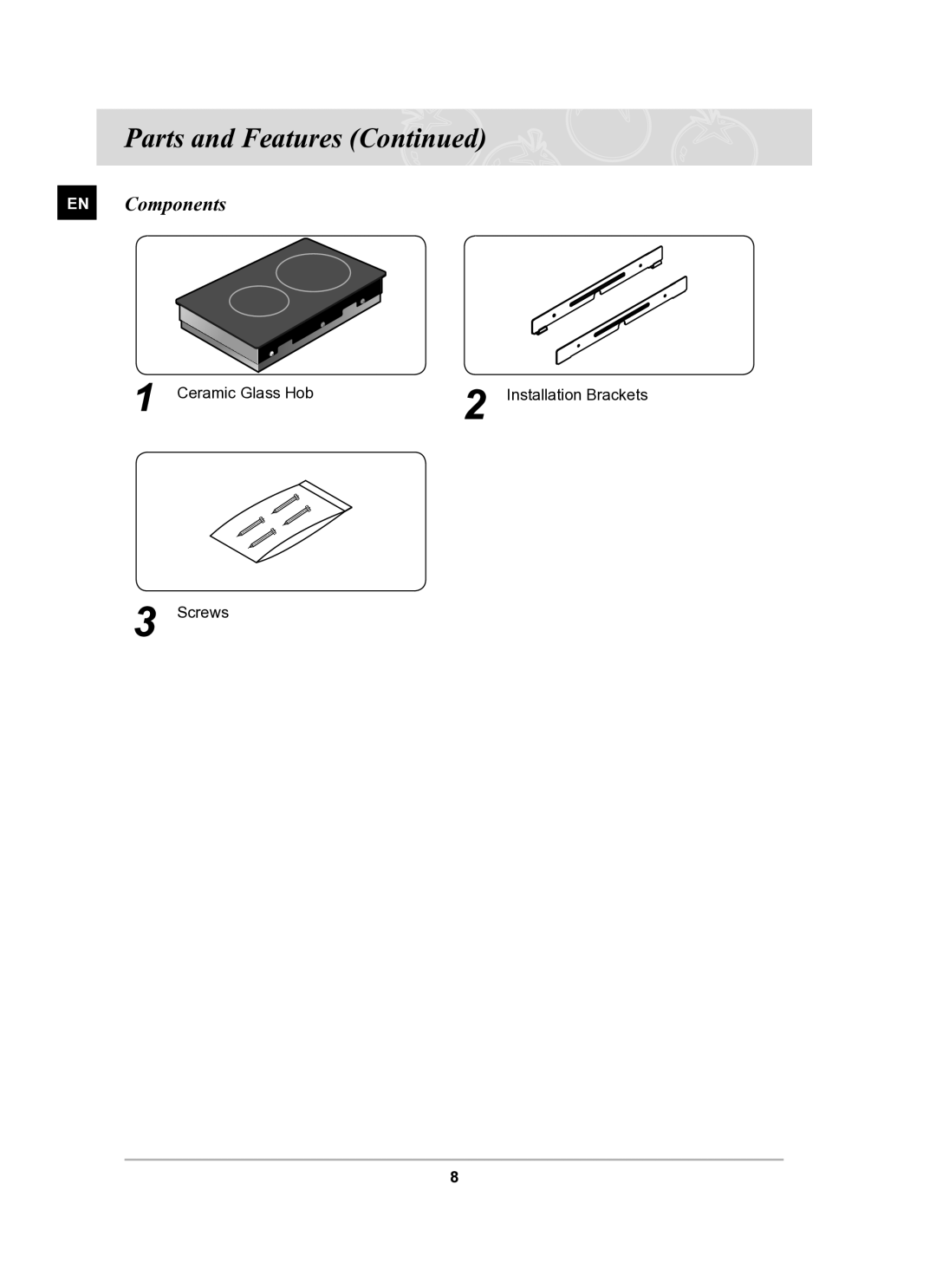 Samsung C21RJAN manual EN Components 