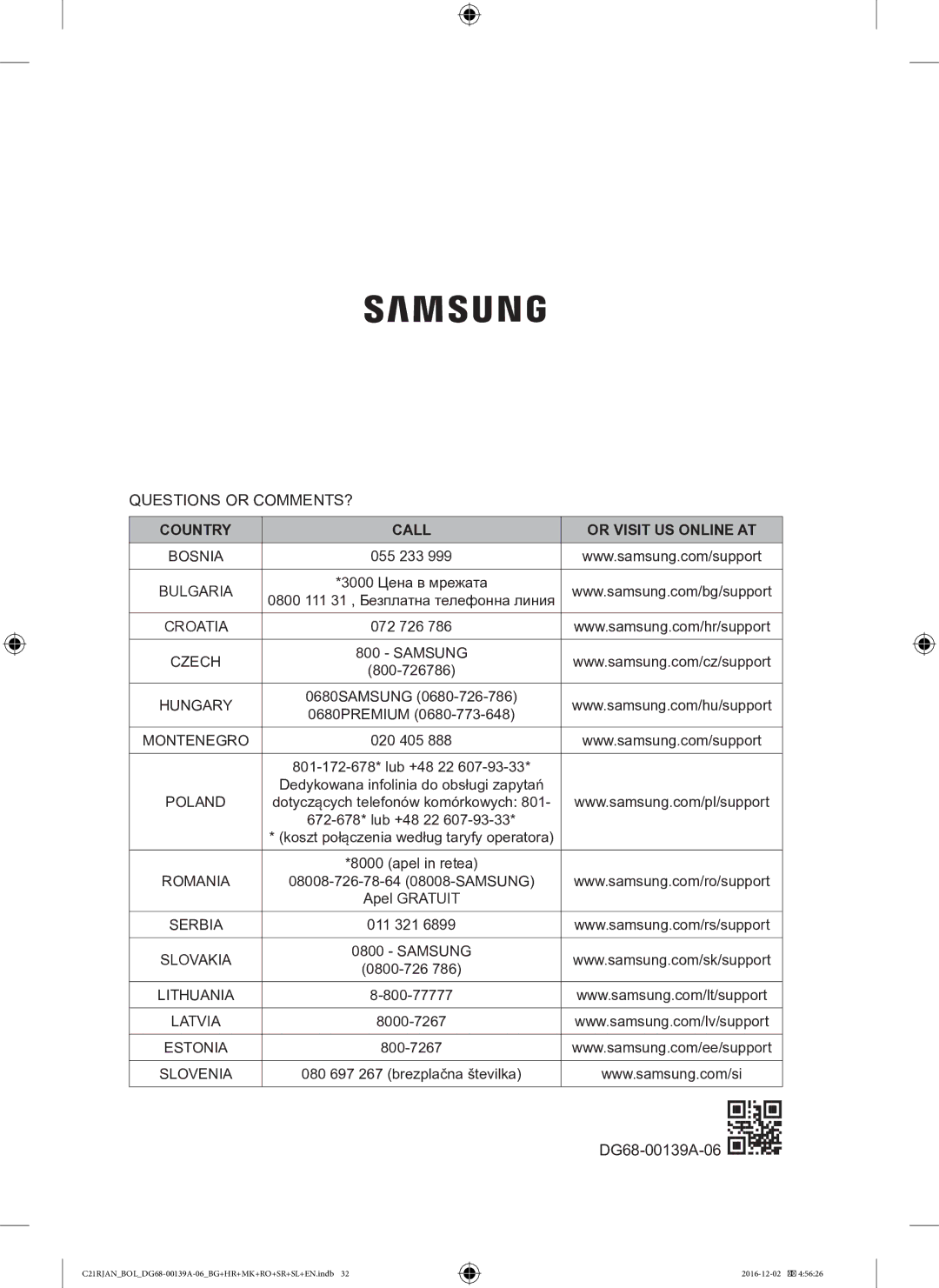 Samsung C21RJAN/BOL manual Questions or COMMENTS? 