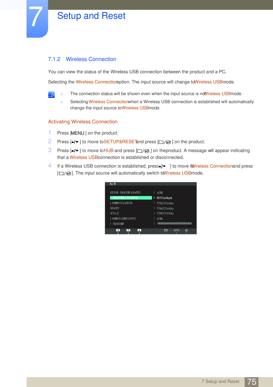 Samsung C27A650U, C24A650X, C27A650X, C24A650U user manual Activating Wireless Connection 