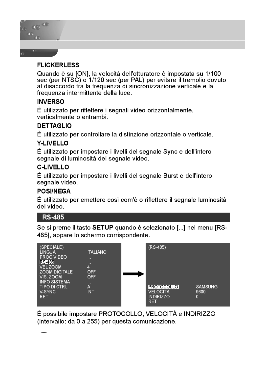 Samsung C4333(P), C4335(P), C4235(P) user manual Inverso, Dettaglio, Livello 