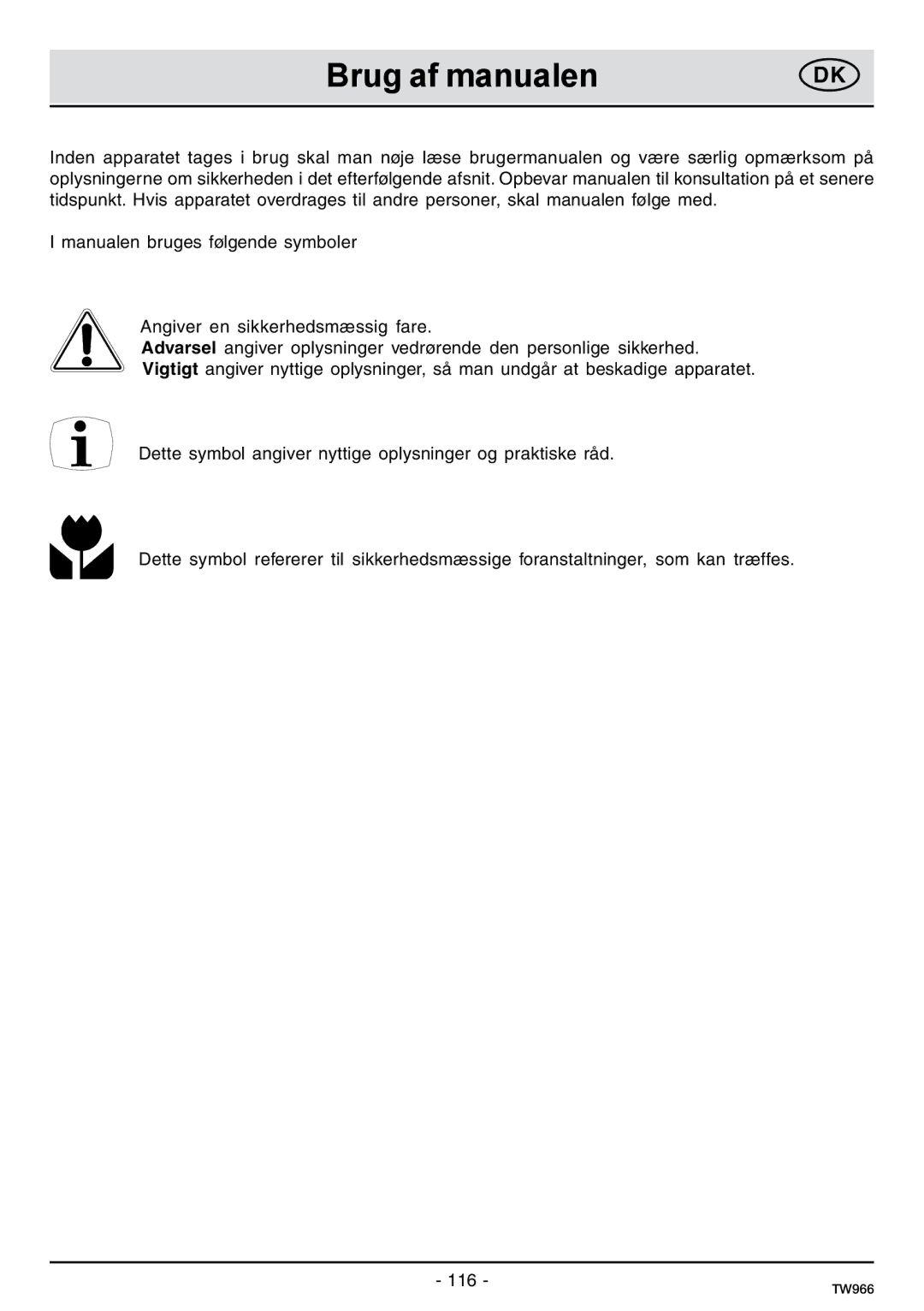 Samsung C61IDGNO/XEE Brug af manualen 