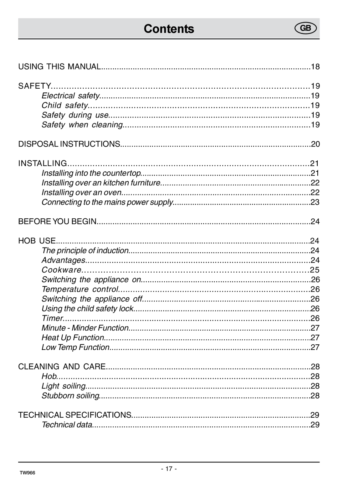 Samsung C61IDGNO/XEE manual Contents 