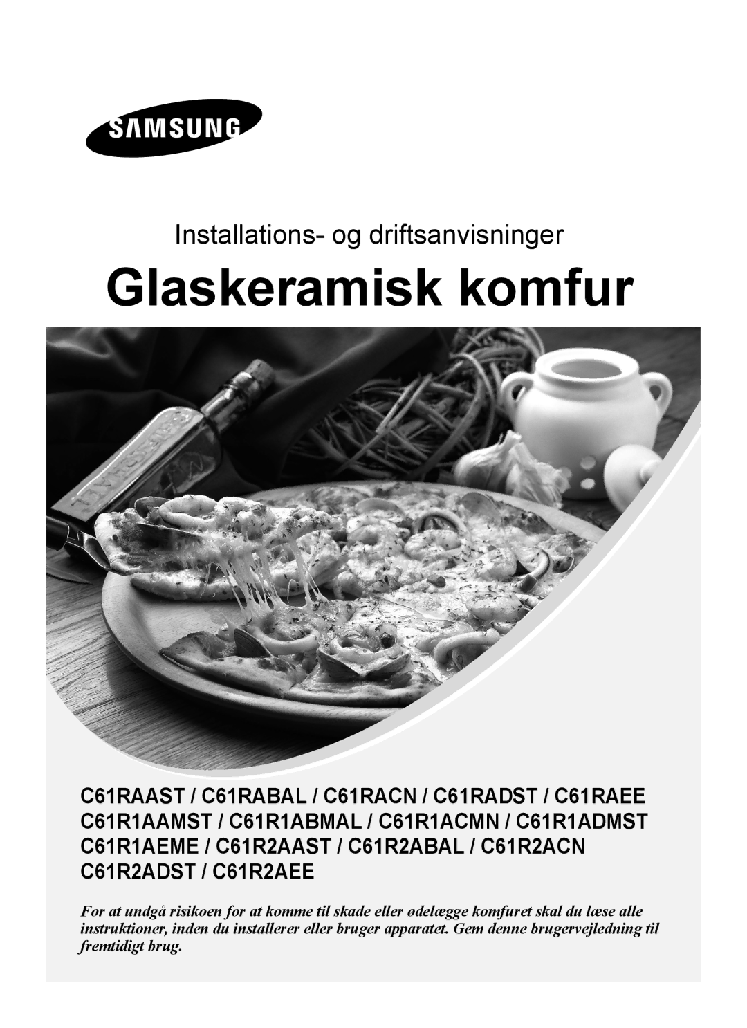 Samsung C61R2AAST/XEE manual Glaskeramikhäll 