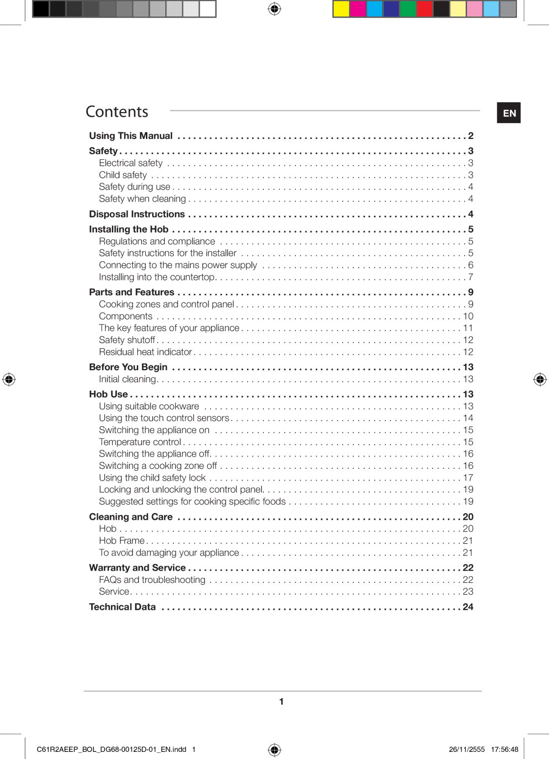 Samsung C61R2AEEP/XEH manual Contents 