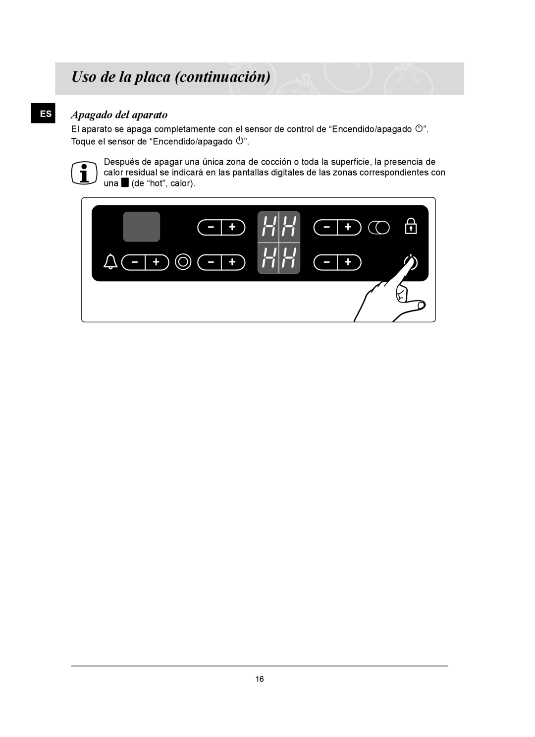 Samsung C61R2CAST/XEC manual ES Apagado del aparato 