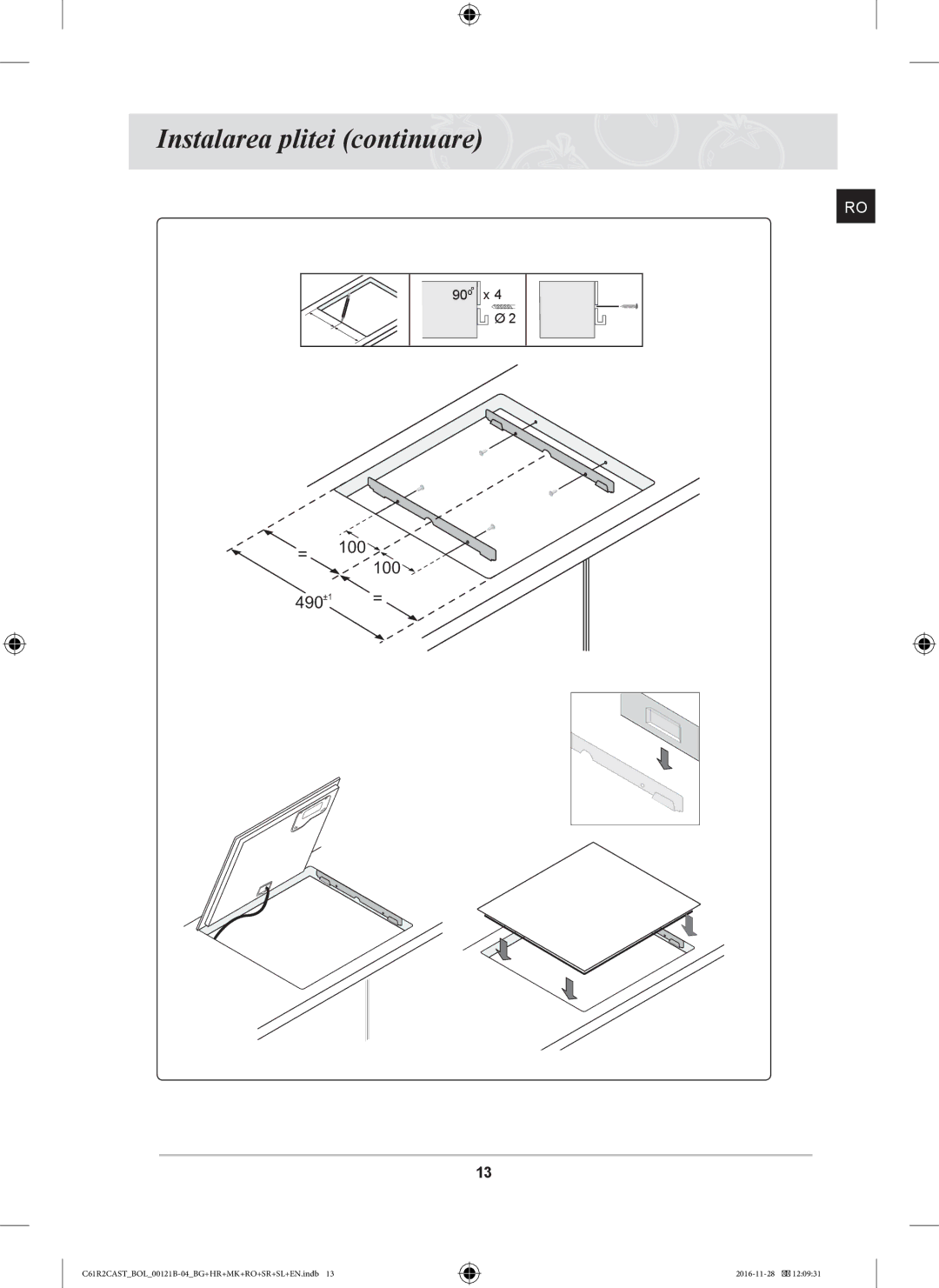 Samsung C61R2CAST/BOL, C61R2CCN/BOL, C61R2CCN/XEH manual 100 490 +1 