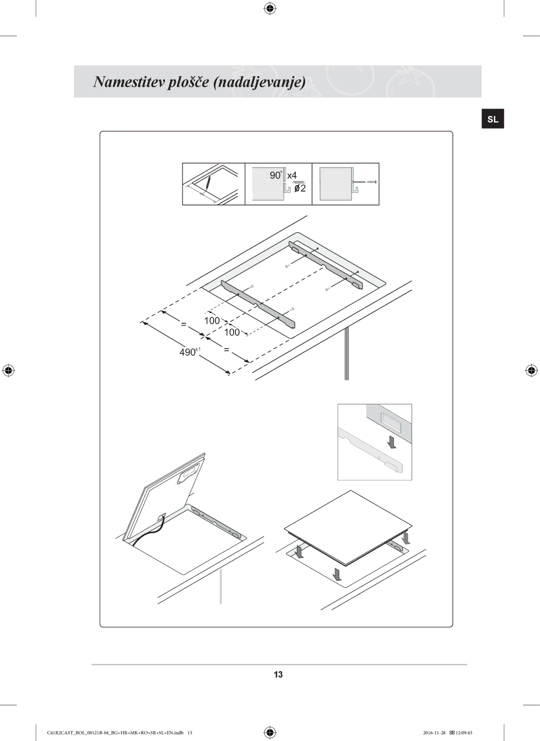 Samsung C61R2CAST/BOL, C61R2CCN/BOL, C61R2CCN/XEH manual 100 490 +1 