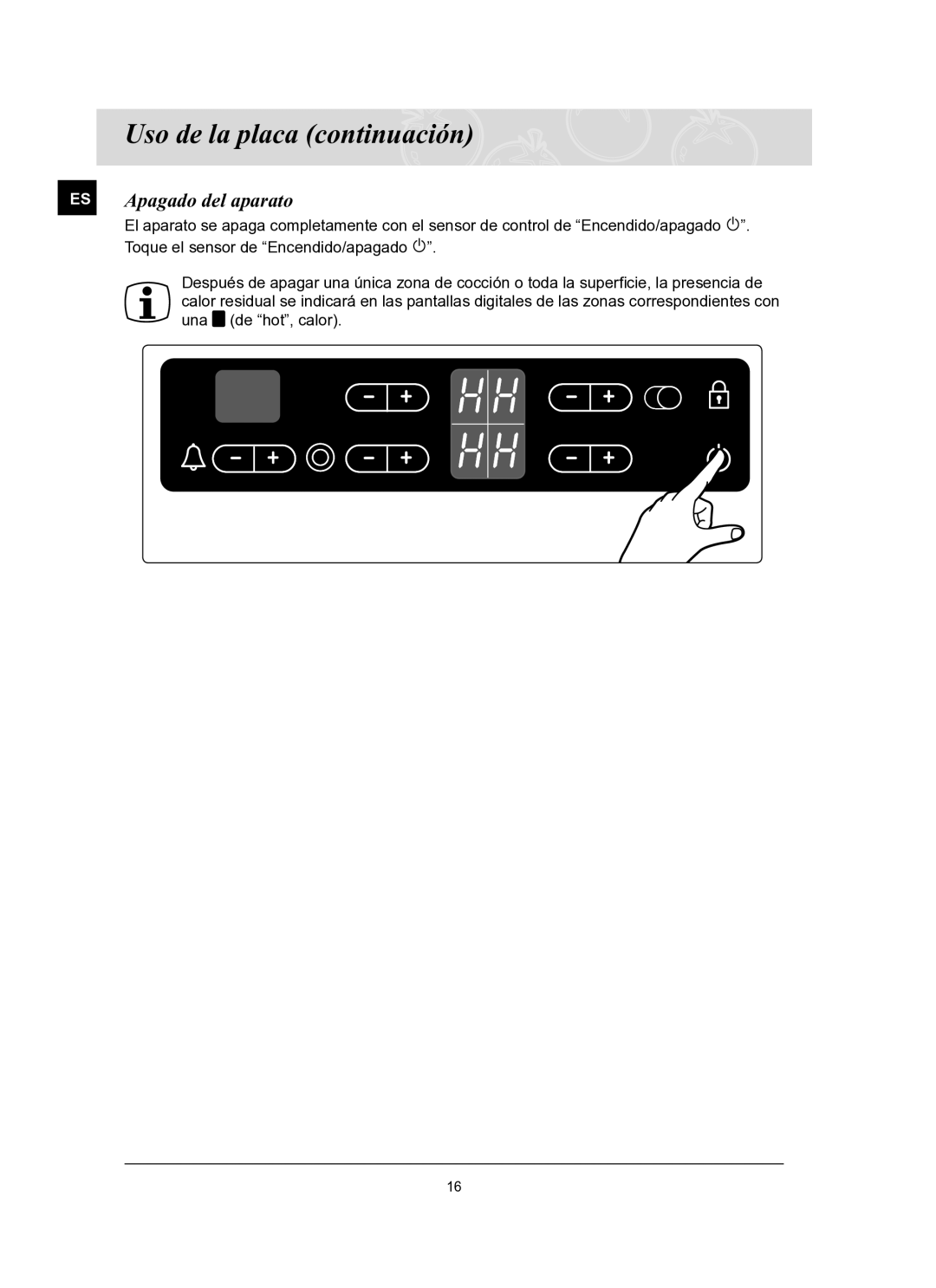 Samsung C61R2CCN/XEC manual ES Apagado del aparato 