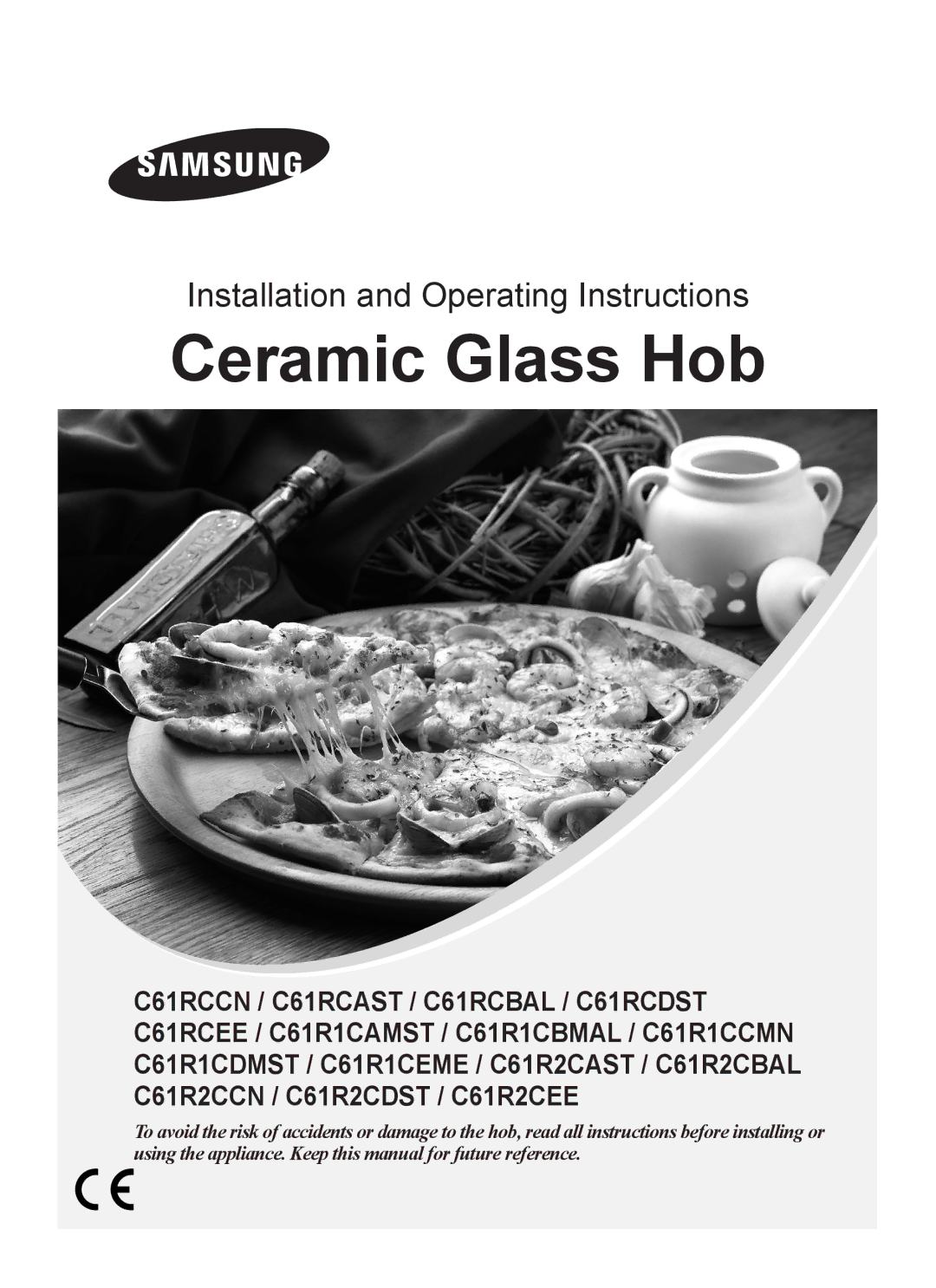 Samsung PKG004/XEH, C61RCCN/XEH, PKG003/XEH manual Ceramic Glass Hob 