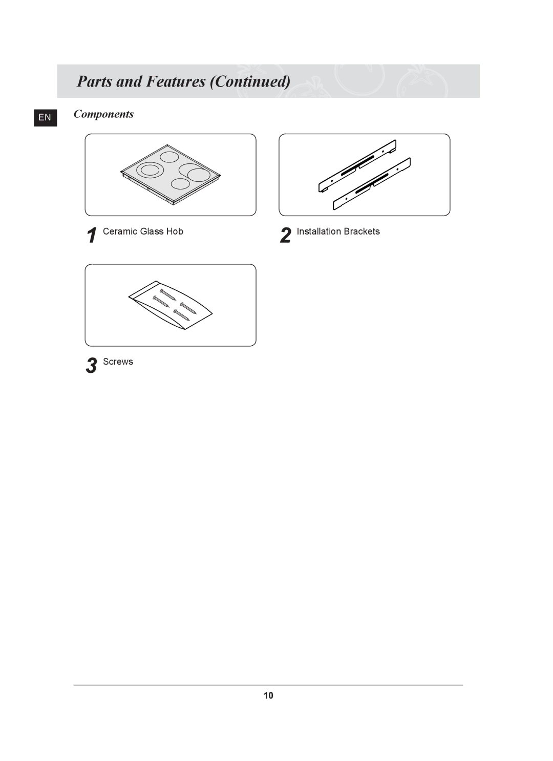 Samsung C61R2CCN/XEH, PKG003/XEH manual EN Components 