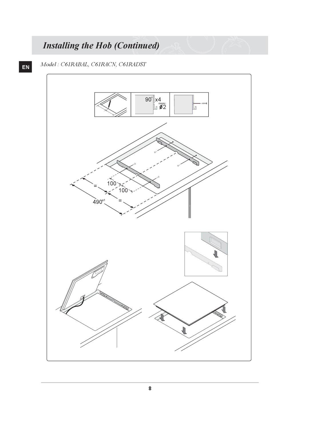 Samsung C61RAAST/BOL manual Model C61RABAL, C61RACN, C61RADST 