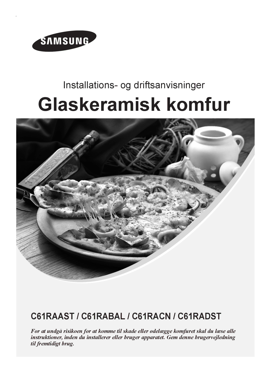 Samsung C61RAAST/XEE manual Ceramic Glass Hob 