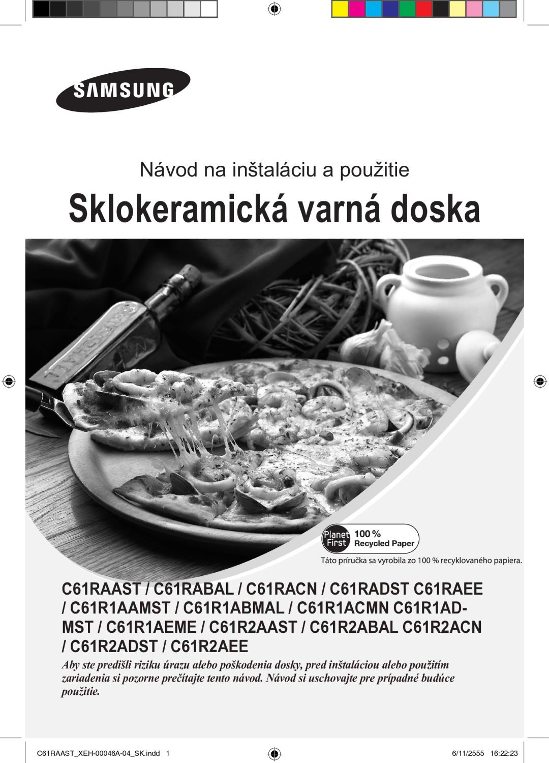 Samsung C61RAAST/XEH manual Sklokeramická varná doska 