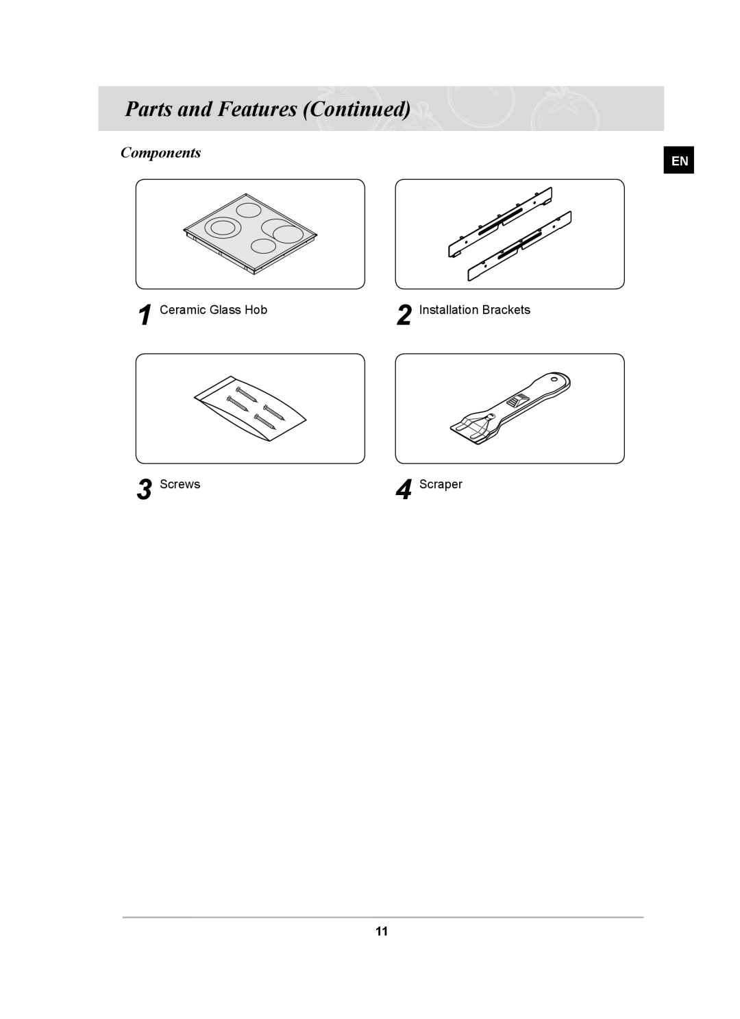 Samsung C61RCCN/BOL manual Components 