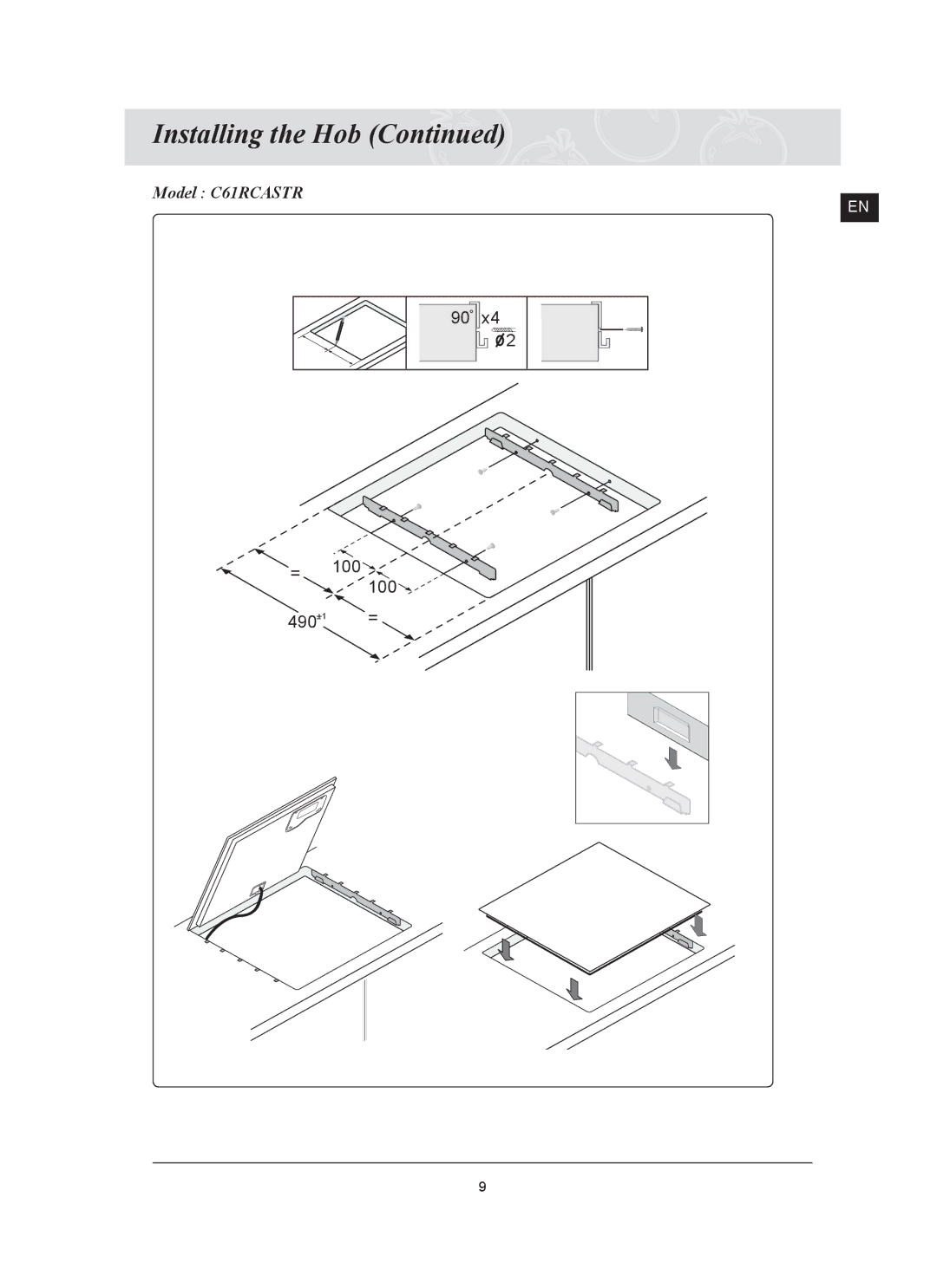 Samsung C61RCDST/XET manual Model C61RCASTR 