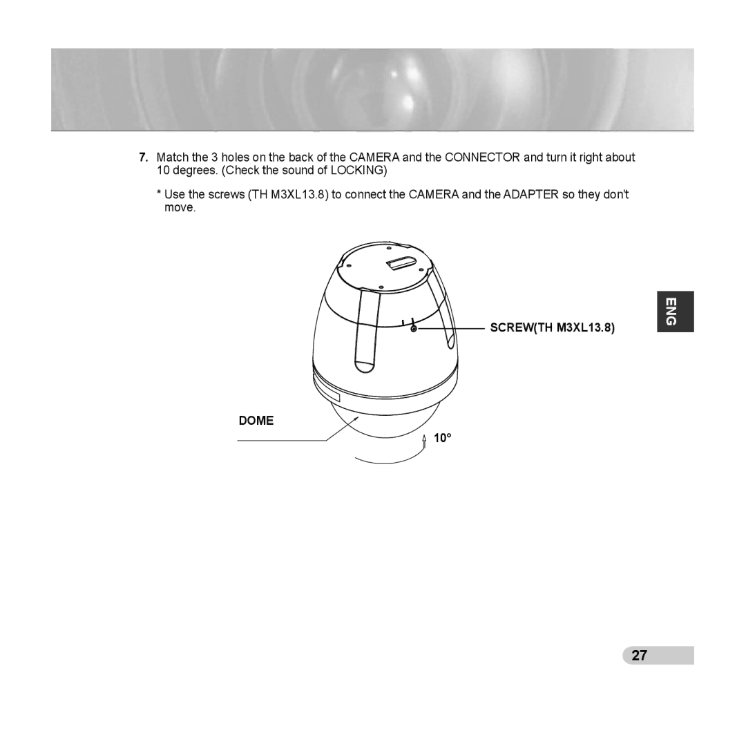 Samsung SCC-C6433(P), C6435(P) manual Eng 