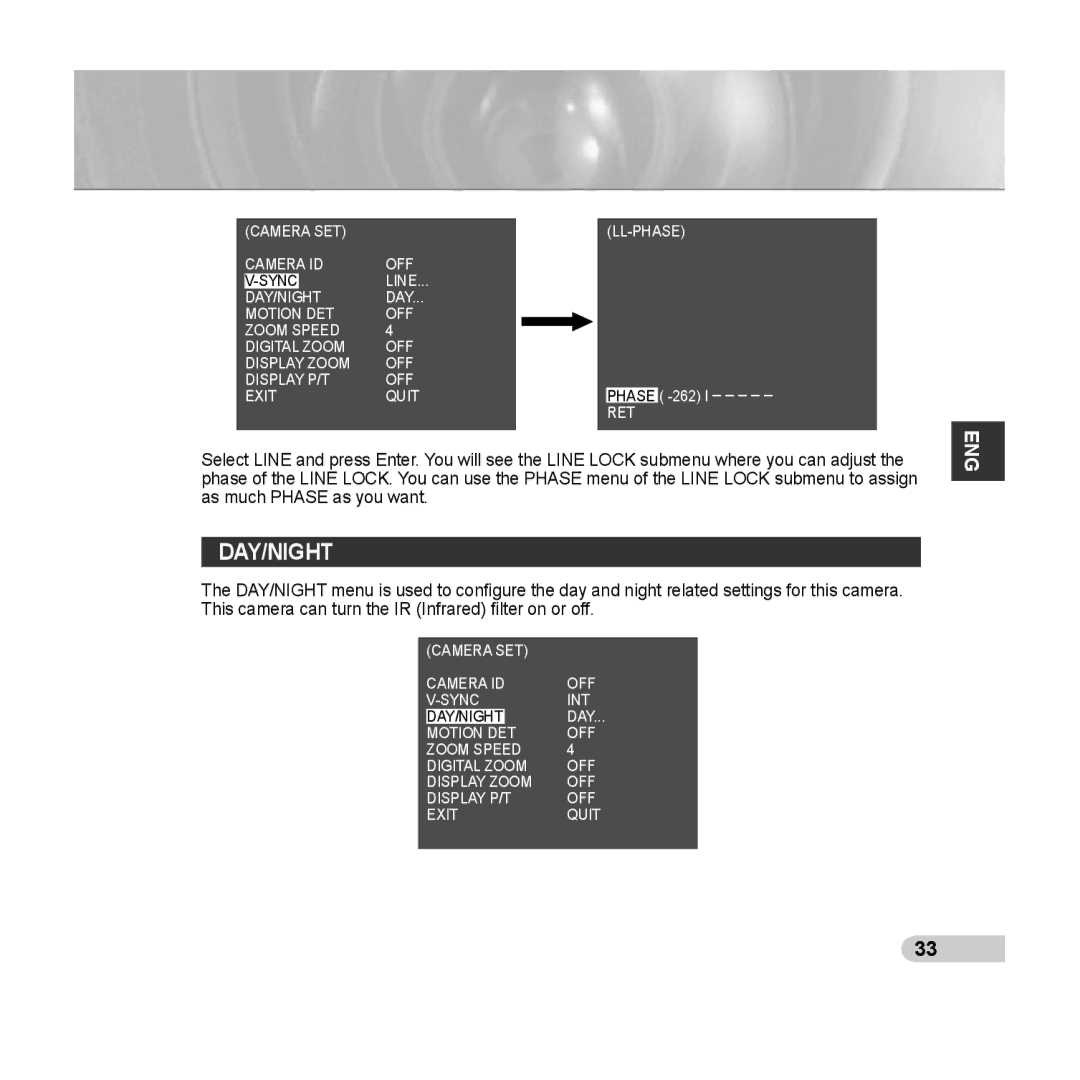 Samsung SCC-C6433(P), C6435(P) manual Day/Night 